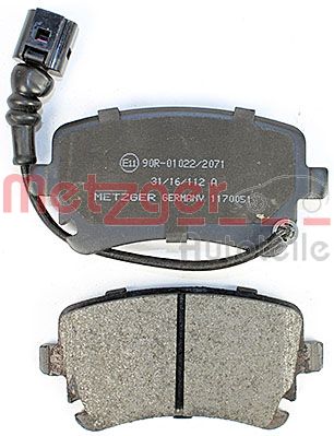 METZGER 1170051 Bremsbelagsatz, Scheibenbremse